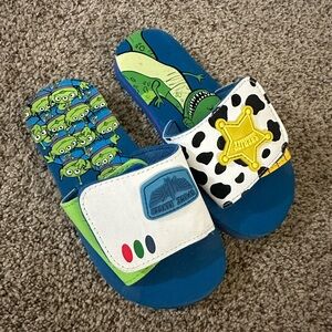 Kids Blue and Green Toy Story Slides